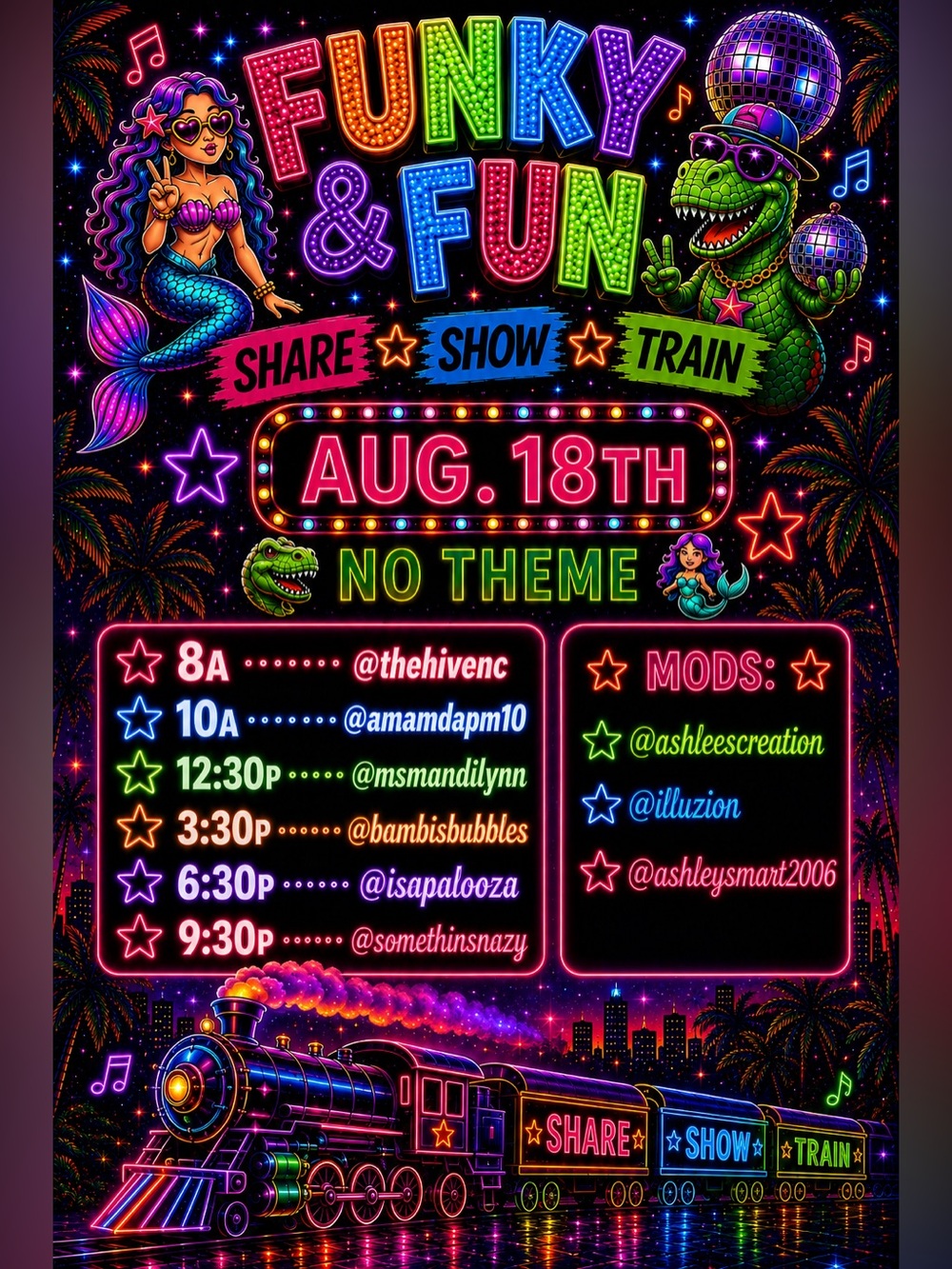 Funky & Fun Share Show Train 8AM-11:30PM or later! - Picture 3 of 17